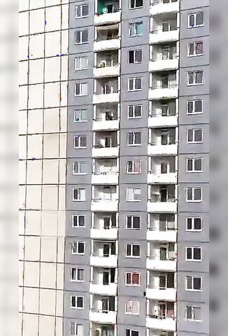 Man Trying To Escape Onto Balcony Below Falls To His Death