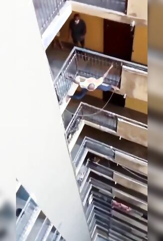 Man In Spider Man Pose Jumps To His Death