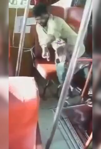 Mans Arm Ripped Open When He Rests His Elbow Out Of The Bus Window