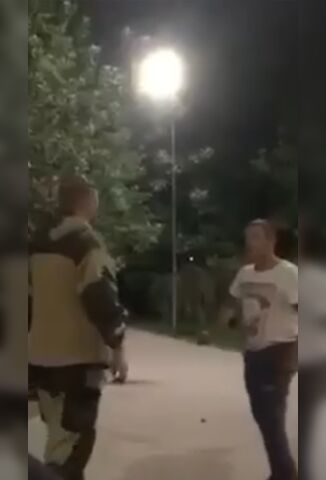 Drunk Russian Gets Beaten Then Stabbed TO Death On A Bench