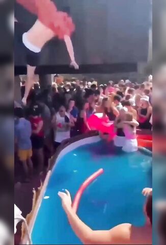 Guy Snaps His Spine At A Party Jumping Out Of The Window