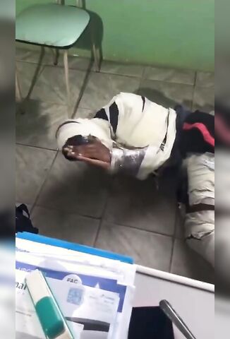 Man Bound Like A Mummy Badly Beaten For Stealing