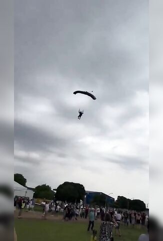 Skydiver Comes In For A Deadly Landing