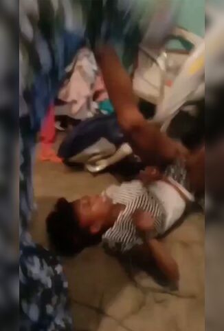 Husband Body Slams His Wife Unconscious