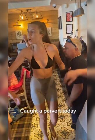 Pervert Caught Photographing Skanks Wet Ass In The Boozer