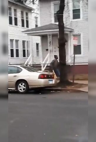 Street Argument Ends In Dinner Tray Knockout