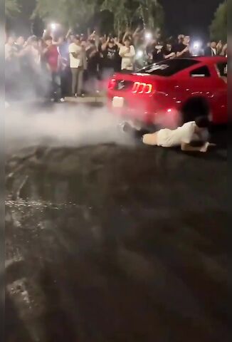 Dude Loses His Pants At Car Drift Meet