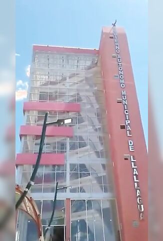 Man Jumps From Tall Building To A Bloody End