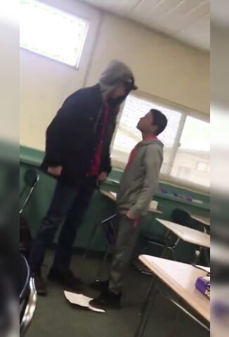 Big Student Gets Pounded Into Submission By Little Dude