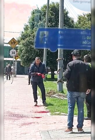 Man Cutting His Wrists In The Street