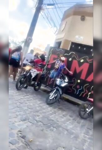 One Punch Sends Biker Scurrying For His Life