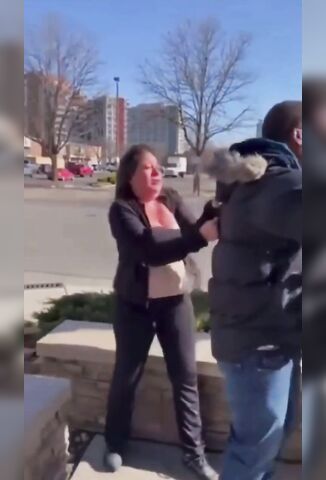 Karen Accused Of Using The N Word Beaten In The Street