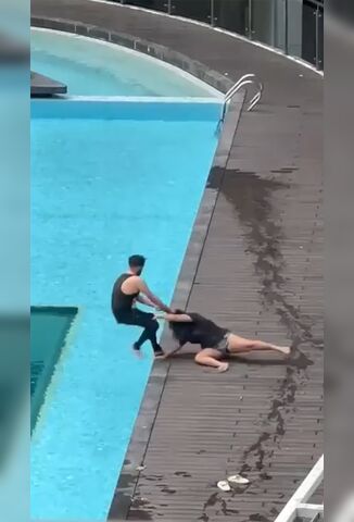 Man In Malaysia Learns His Girl Is Pregnant So Tries To Drown Her In The Pool