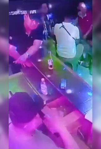 Man Chilling At The Bar Takes Gun Out And Executes Guys Drinking At The Table