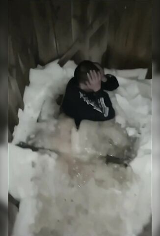 Drunk Guy Fell Down Outdoor Crapper And Froze In Place Overnight