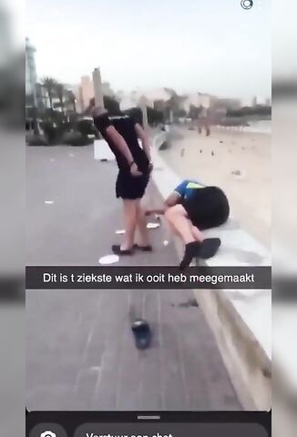 Dutch Tourist Takes A Shit On Sleeping Brit In Mallorca