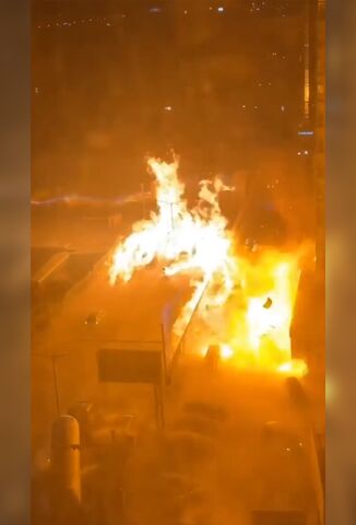 Gas Explosions Leaves Multiple People Running Down The Street On Fire