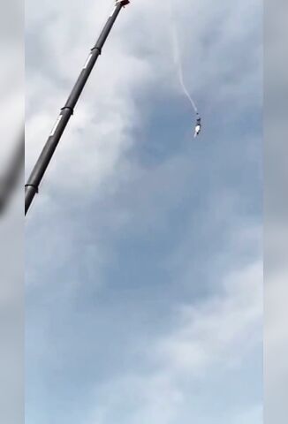 Bungee Cord Snaps Sending Man Plunging To The Ground