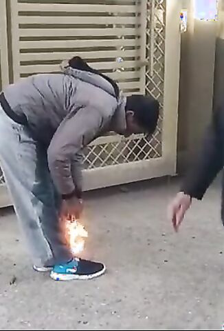 Indian Man Self Immolates With A Camera Crew On Hand - March 2024