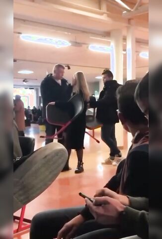 Woman Punched Into The Shadow Realm Over A Chair
