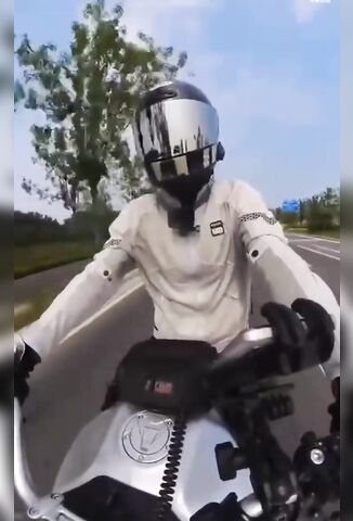 Biker Films His Own Backflipping Death