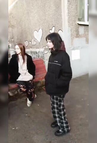 Asshole Russian Teen Girls Bully Slap And Spit On Another Girl