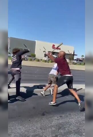 Mass Brawl Between Car Drivers Ends When A Baseball Bat Comes To Town