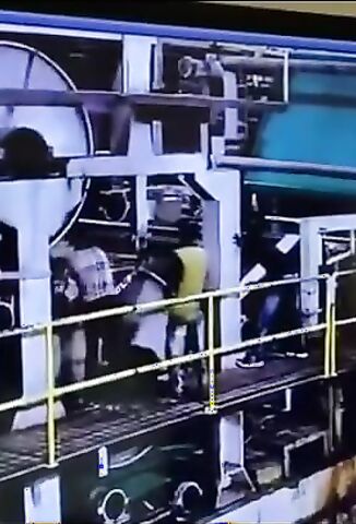 Another Worker Sucked Into The Printing Printing Press