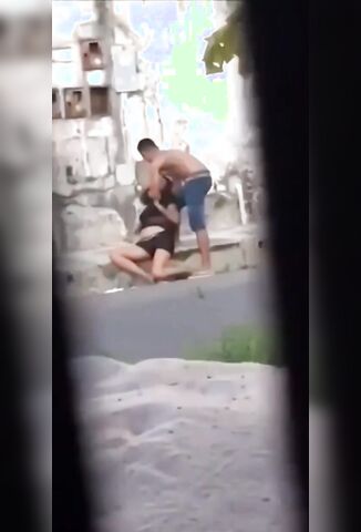 Asshole Boyfriend Punches And Then Chokes His Girlfriend Out Cold