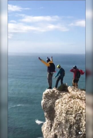 Base Jumpers Chute Fails Miserably On Cliff Jump