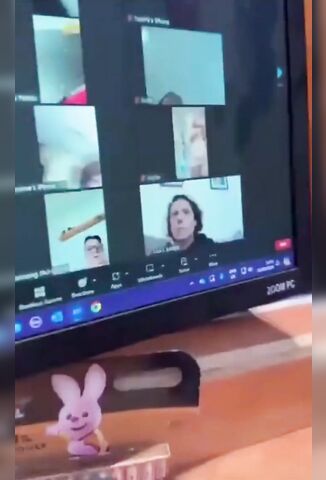 Woman Attending A Funeral Via Live Stream Forgets Her Camera Is Still On