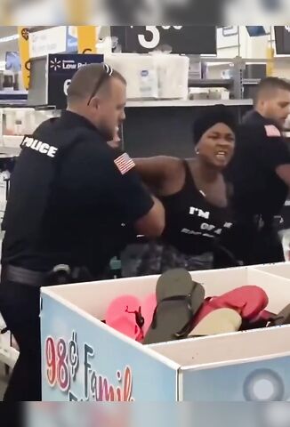 White Cop Puts Swift End To Black Woman Resisting Arrest In Store