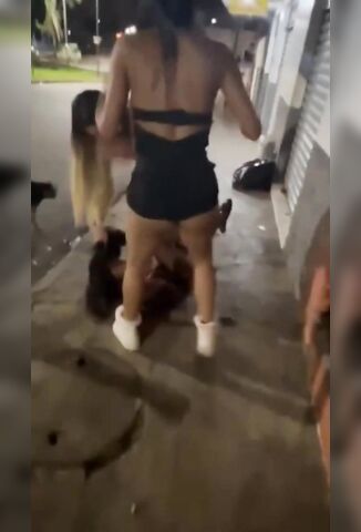 Tranny Hooker Brutally Beaten And Has Her Hair Cut Off By Co Workers