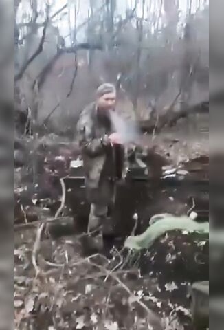Soldier Given A Last Cigarette Before His Overkill Execution
