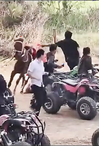 Unconscious Rider Gets Taken For A Bone Crunching Ride