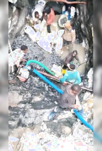 Huge Rock Falls On Illegal Miners Head Killing Him Instantly