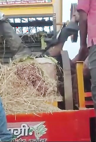 Farmer Pulled From His Own Bailing Machine