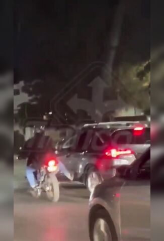 Biker Kicks Out At Driver Gets Flattened In Return