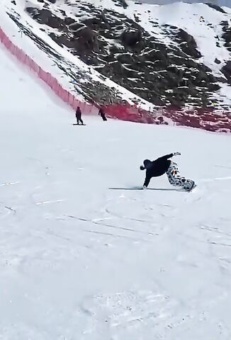 Two Snowboarders Become One On The Slopes