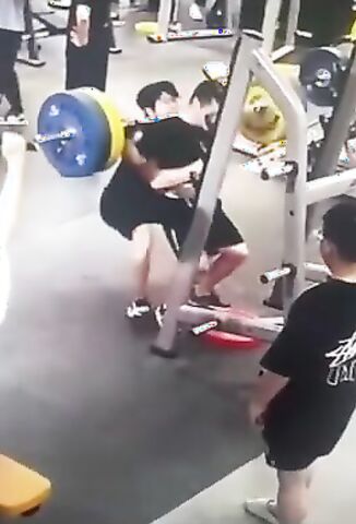 Spotting For A Heavy Squat Goes Wrong