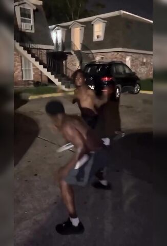 Black Crackhead Fight Goes From Worse To Worse Ending In Naked Ass