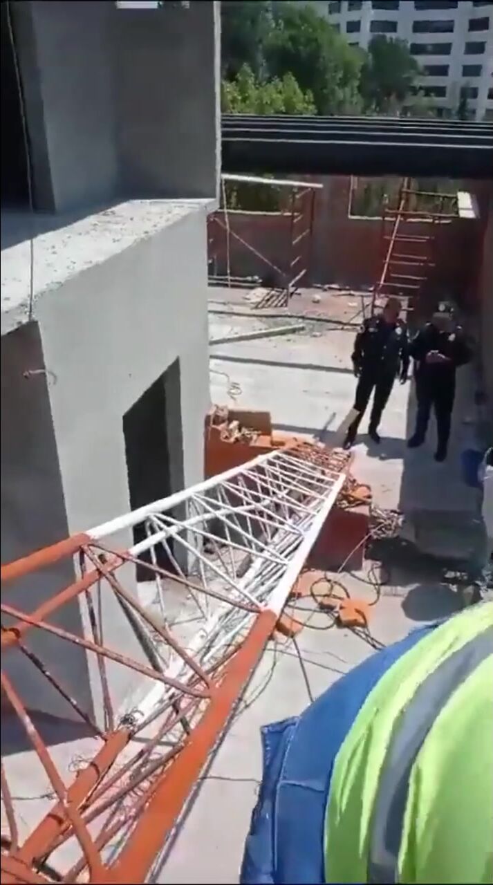 Crane Collapses Crane Worker