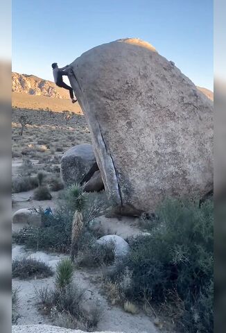 Man Practicing Rock Climbing Falls Into A World Of Pain