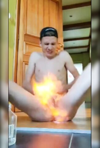 Perverted Little Dick Decides To Set His Pecker On Fire