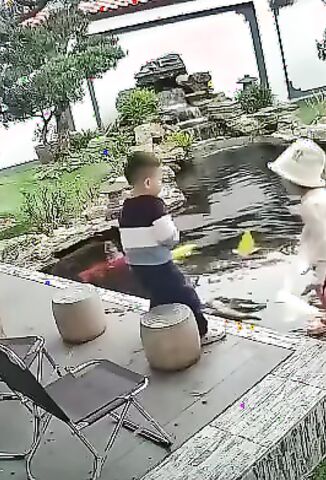 A Happy Ending For Once After Kid Falls Into Pond