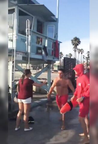 Two Guys Start Shit With The Local Lifeguards And End Up Wishing They Hadn't