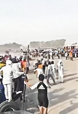 Indian Tractor Racing Wipes Out The Crowd