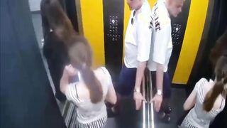 Pedo Caught Touching Up An 11 Year Old Girl Who Was With Her Sister In The Elevator