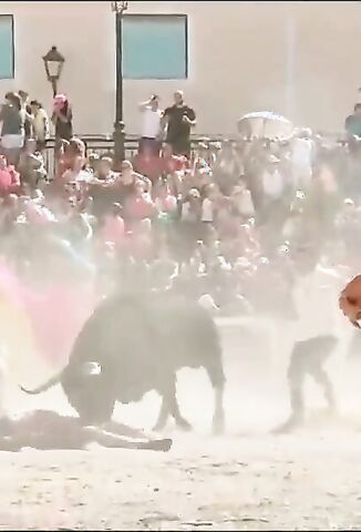 Rampaging Bull Turns Man Into A broken Mess Of Bones