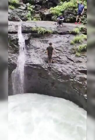 Tik Toker Jumps Into Raging Waterfall Gets Swept To His Death From Strong Current